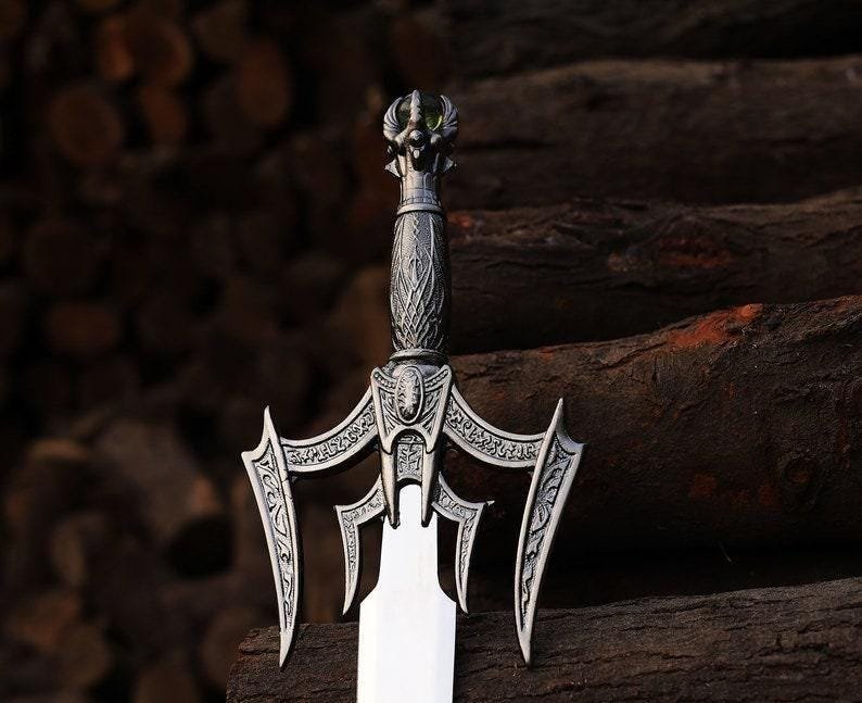 Hand Forged Medieval Sword 38" Stainless Steel Collector Display Gift