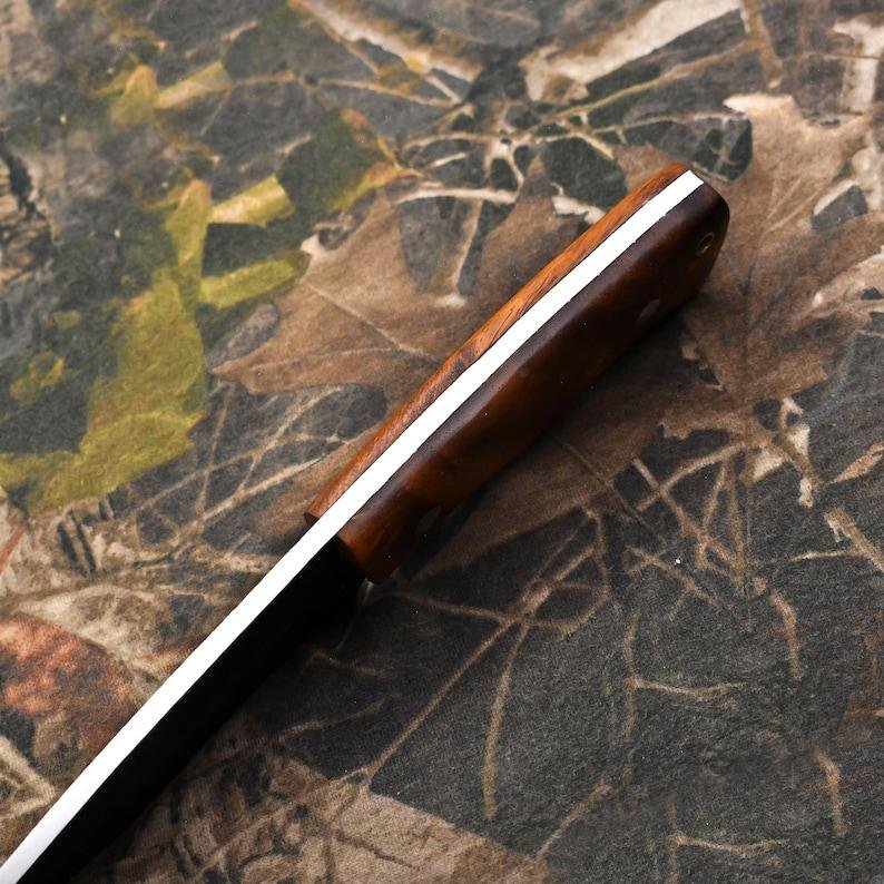 Hand-Forged Carbon Steel Viking Sword: 34" Collectible with Rosewood Handle - Image 7