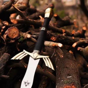 Hand-Forged High-Carbon Steel Fantasy Sword: Legend of Zelda Cosplay Display