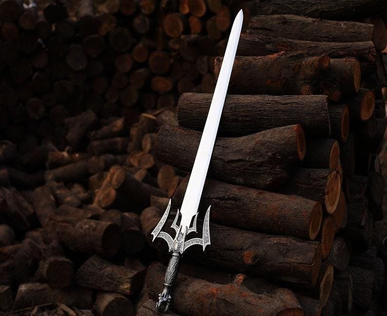 Hand Forged Medieval Sword 38" Stainless Steel Collector Display Gift - Image 2