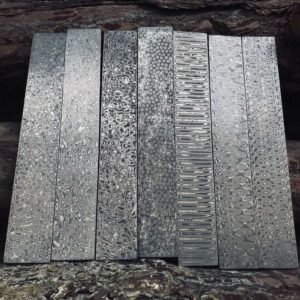 Hand-Forged Damascus Steel Billet Bar | Knife Making DIY Material | VG10 Sandwich Core