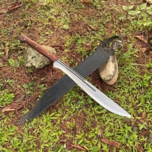Hand-Forged Carbon Steel Sword: 26" Rosewood Handle, Collectible