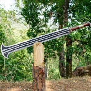 Hand-Forged Konda Ikakalaka Sword: 5160 Carbon Steel, African Tribal Design