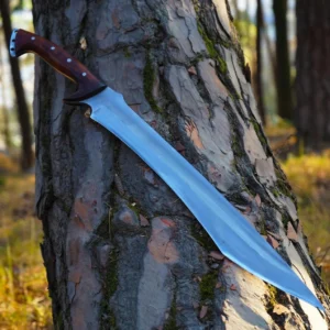 Custom Handmade 5160 Spring Steel Hunting Knife with sheath