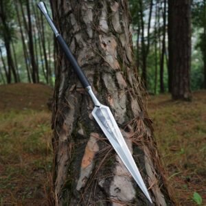 Hand Forged Historical Spear – 16” Carbon Steel Collectible, Gift for him