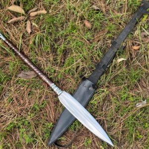 Custom made Viking Spear Sword | High Carbon Steel Blade w/Rosewood Handle