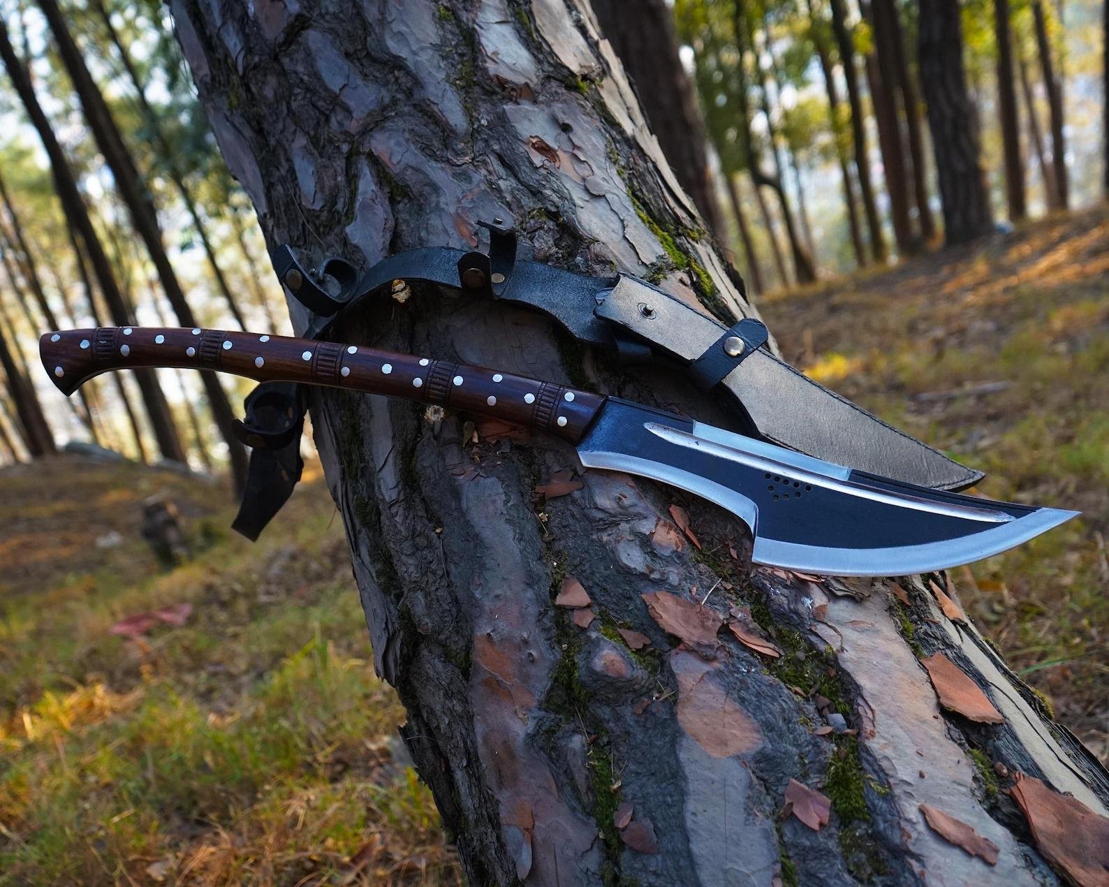 Hand Forged Hunting Axe: Himalayan Artisanship, Carbon Steel Blade - Image 8