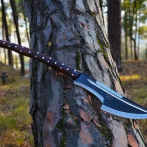 Hand Forged Hunting Axe: Himalayan Artisanship, Carbon Steel Blade
