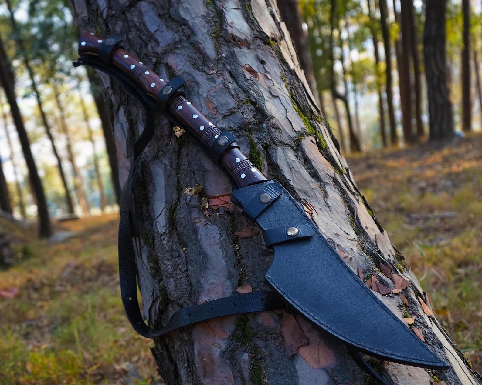 Hand Forged Hunting Axe: Himalayan Artisanship, Carbon Steel Blade - Image 9