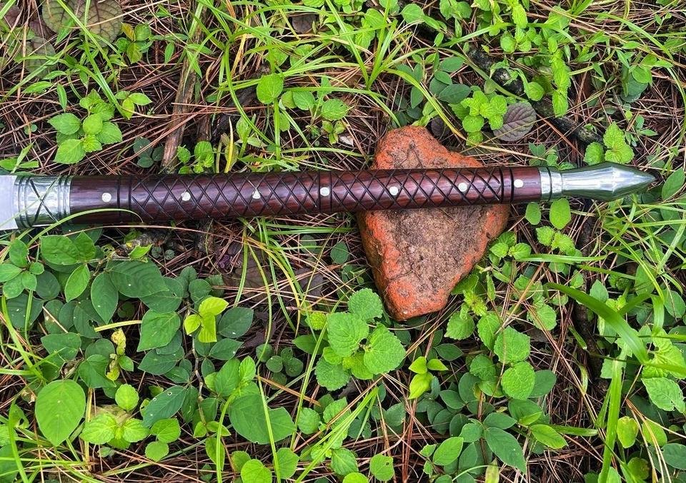 Custom Handmade Viking Spear Sword | Carbon Steel Hunting & Camping Blade - Image 5