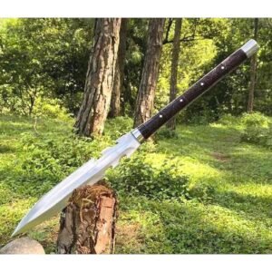Custom Handmade Viking Spear Sword | Carbon Steel Hunting & Camping Blade
