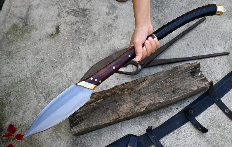 Handmade Viking Spear Sword – Norse High Carbon Steel Collectible - Image 4