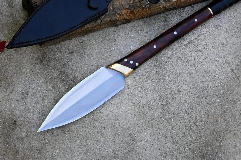 Handmade Viking Spear Sword – Norse High Carbon Steel Collectible - Image 2