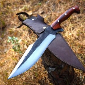 Handmade Carbon Steel hunting Knife: Collectible Medieval Decor