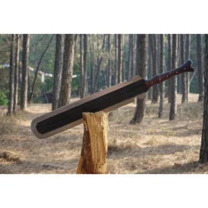 Hand-Forged Carbon Steel Machete, Rosewood Handle, Heavy Duty Outdoor Blade