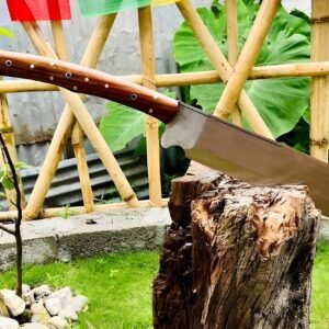 Hand-Forged Viking Long Sword: 5160 Steel Blade W/Rosewood Handle