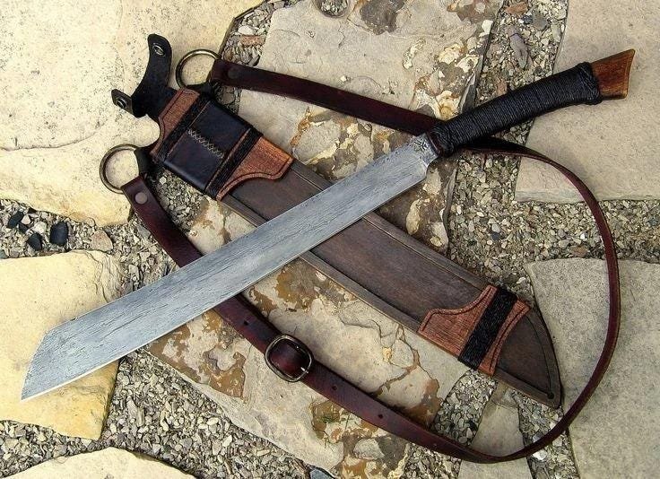 Hand-Forged Viking Sword Sword: 5160 Steel Blade W/Rosewood Handle - Image 3