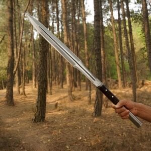 Hand Forged Historical Spear – 18” Carbon Steel Collectible, Gift For Him