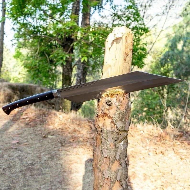 Hand-Forged Viking Sword, 5160 Carbon Steel, Rosewood Silver Handle, Collector Gift - Image 6