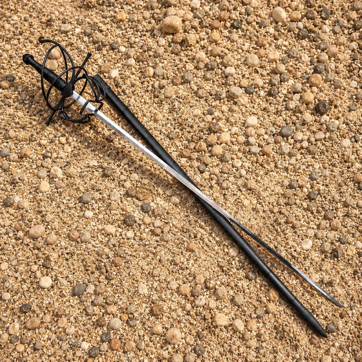 Hand Forged Rapier Sword | Renaissance Side Sword with Swept Hilt, Gift for him - Image 3