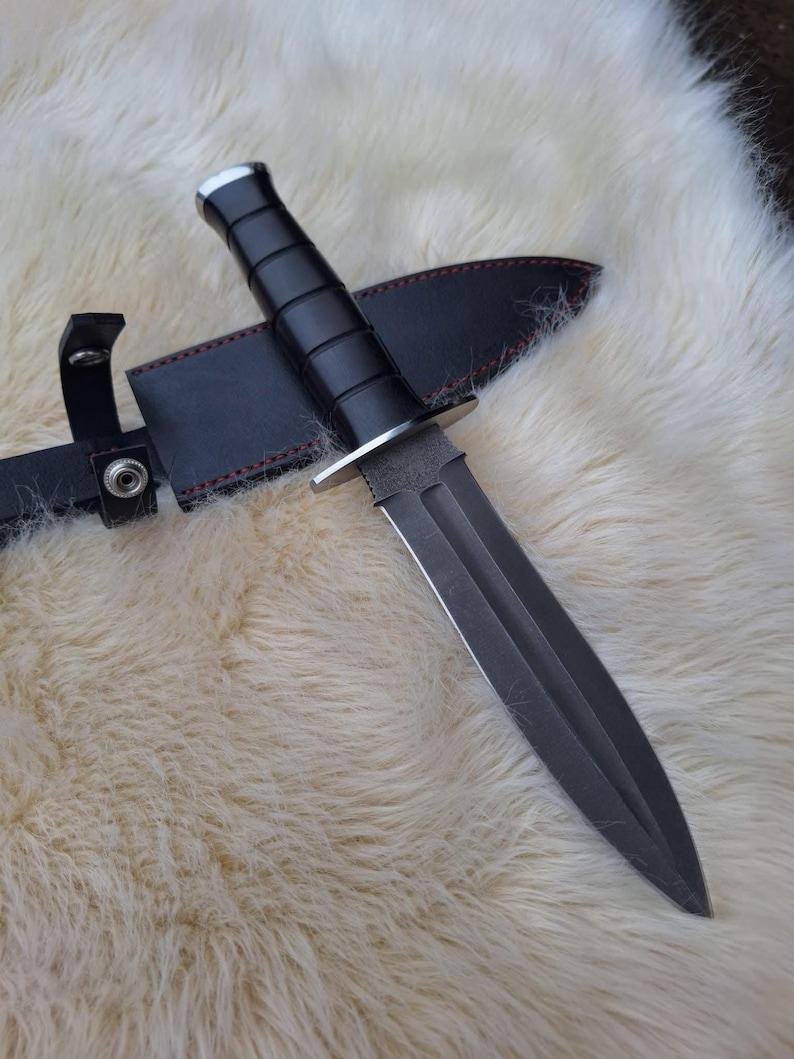 Hand-Forged Viking Knife | High Carbon Steel Blade, G10 Handle, Leather Sheath, Gift For Him - Image 4