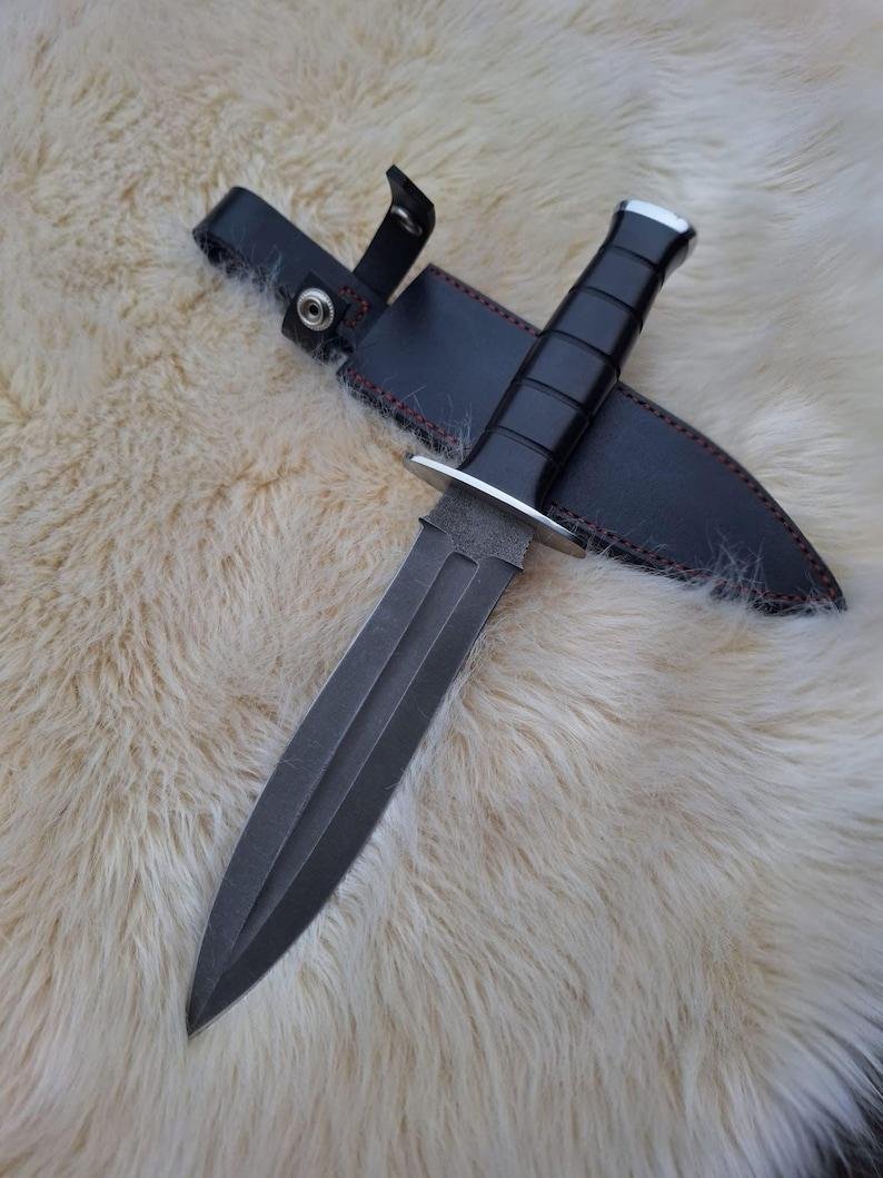 Hand-Forged Viking Knife | High Carbon Steel Blade, G10 Handle, Leather Sheath, Gift For Him - Image 5