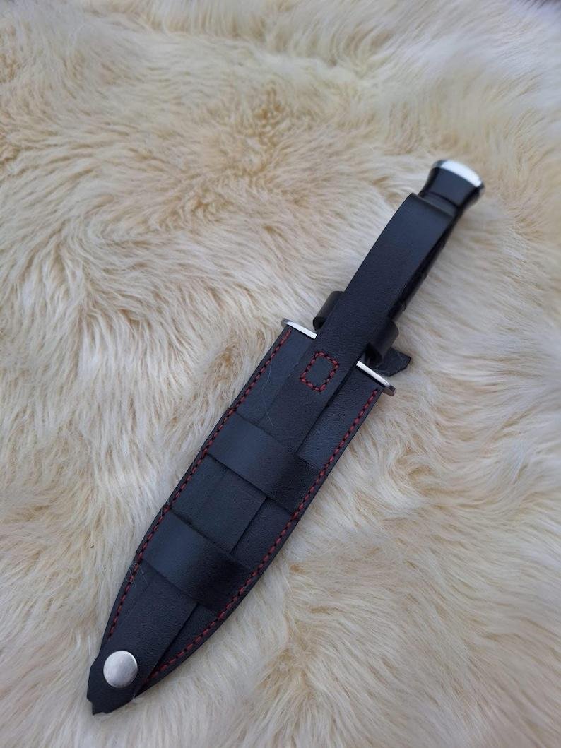 Hand-Forged Viking Knife | High Carbon Steel Blade, G10 Handle, Leather Sheath, Gift For Him - Image 3