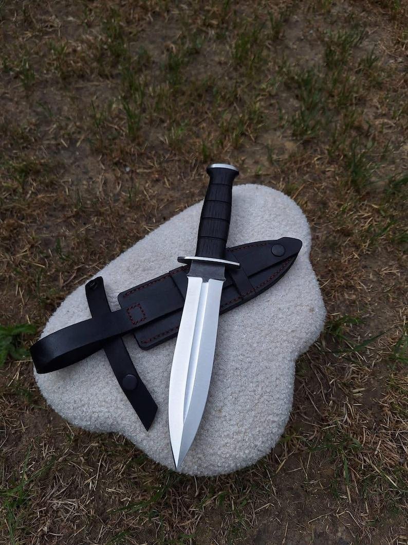 Hand-Forged Viking Knife | High Carbon Steel Blade, Wood Handle, Leather Sheath, Gift For Him - Image 3