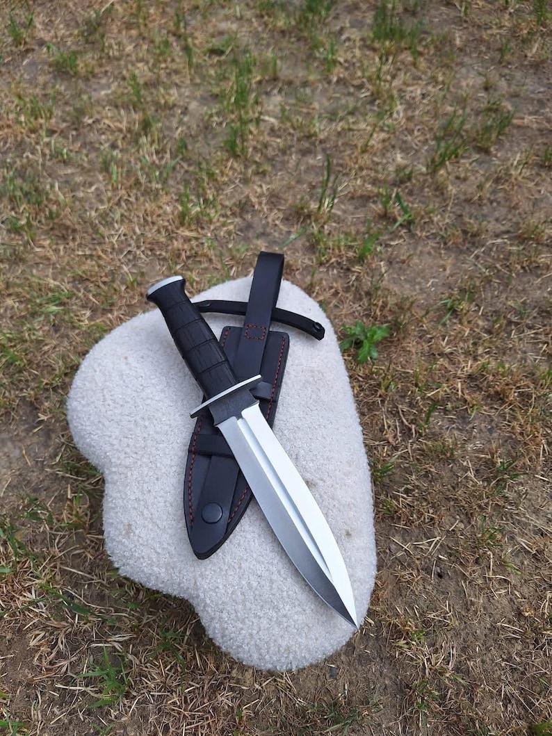 Hand-Forged Viking Knife | High Carbon Steel Blade, Wood Handle, Leather Sheath, Gift For Him - Image 2