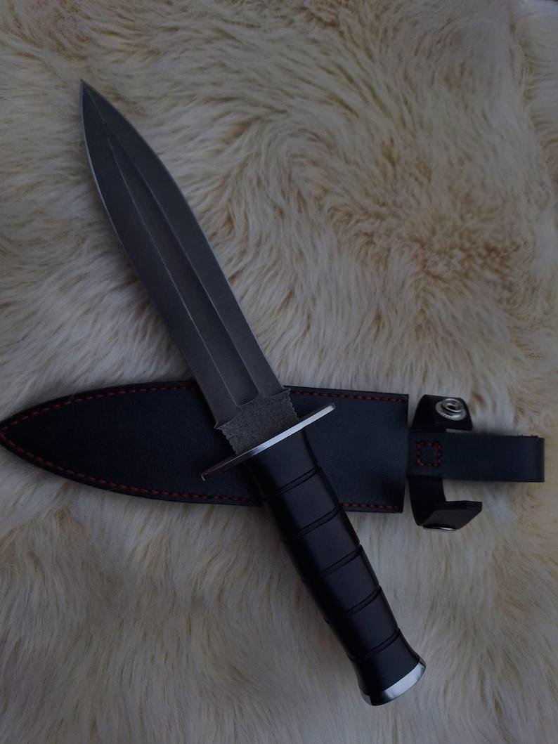 Hand-Forged Viking Knife | High Carbon Steel Blade, G10 Handle, Leather Sheath, Gift For Him - Image 2