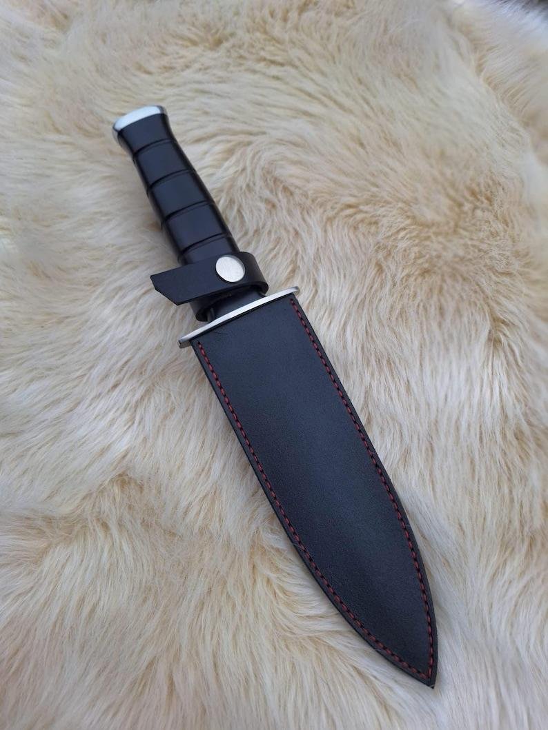 Hand-Forged Viking Knife | High Carbon Steel Blade, G10 Handle, Leather Sheath, Gift For Him - Image 6