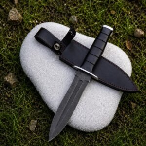 Hand-Forged Viking Knife | High Carbon Steel Blade, G10 Handle, Leather Sheath, Gift For Him